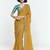 Yellow designer fancy embroidered party wear saree with art silk blend blouse
