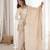 Cream glass roman silk embroidered kurta set with farshi shalwar & dupatta