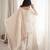 Cream glass roman silk embroidered kurta set with farshi shalwar & dupatta