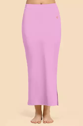 Lilac women's lycra spandex saree shapewear petticoat for women