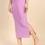 Lilac women's lycra spandex saree shapewear petticoat for women