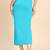 Turquoise women's lycra spandex saree shapewear petticoat for women