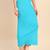 Turquoise women's lycra spandex saree shapewear petticoat for women