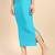 Turquoise women's lycra spandex saree shapewear petticoat for women