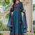 Women's premium printed pure cotton angrakha kurta pant dupatta set