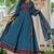 Women's premium printed pure cotton angrakha kurta pant dupatta set
