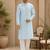Sky blue embroidered  kurta