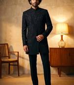 embroidery and beads work heavy armani mens indo western