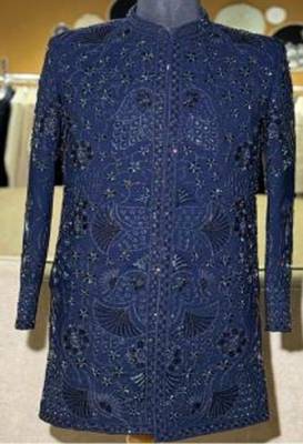 embroidery and beads work heavy armani mens indo western 2