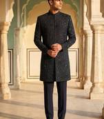 embroidery and beads work heavy armani mens indo western