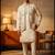embroidery and sequence work heavy armani mens indo western