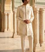 embroidery and beads work heavy armani mens indo western