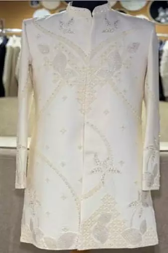 embroidery and beads work heavy armani mens indo western