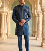 embroidery and beads work heavy armani mens indo western