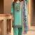 Heavy natural silk palazzo set with embroidery & digital dupatta