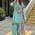 Heavy natural silk palazzo set with embroidery & digital dupatta