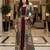 Designer maroon blooming georgette free size stiched top with long printed shrung for women