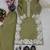Olive green heavy natural silk palazzo set with pearl moti hand work