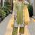 Olive green heavy natural silk palazzo set with pearl moti hand work