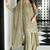 Pakistani light green georgette palazzo suit with sequins work