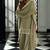 Pakistani light green georgette palazzo suit with sequins work