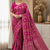 Pink Color Jaqurad Doubling Viscos Jari Weaving All Over Body Small And Beautiful Deer Khaddi Crep Georgette Saree