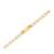 Glittery Gold and Rhodium Plated Bracelet For Men
