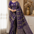 Purple Color Jaqurad Doubling Viscos Jari Weaving All Over Body Small And Beautiful Deer Khaddi Crep Georgette Saree