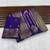 Purple Color Jaqurad Doubling Viscos Jari Weaving All Over Body Small And Beautiful Deer Khaddi Crep Georgette Saree