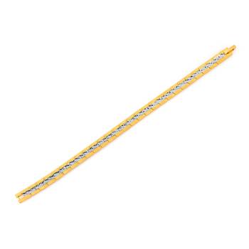 Delightly Gold and Rhodium Plated Bracelet For Men 2
