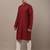  red printed ethnic kurta
