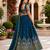 blue silk blend lehenga choli - free size 