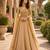 gold tissue lehenga choli