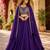 blue silk lehenga choli - free size 