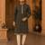  black embroidered  kurta  (with inner lining)