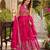 pink silk lehenga choli - free size 