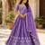 blue silk lehenga choli - free size 