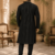 Midnight luxe black embellished kurta