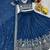blue silk blend lehenga choli - free size 