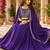 blue silk lehenga choli - free size 