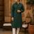 Green ethnic printed kurta
