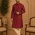 Maroon ethnic printed kurta