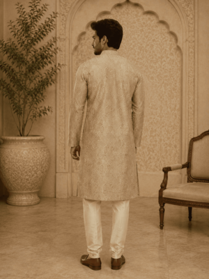  pastel gold printed  kurta 4
