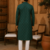 Green ethnic printed kurta