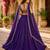 blue silk lehenga choli - free size 