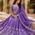 blue silk lehenga choli - free size 