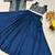 navy-blue silk lehenga choli - free size 