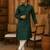 Green ethnic printed kurta