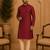 Maroon ethnic printed kurta