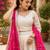 cream tissue lehenga choli - free size 